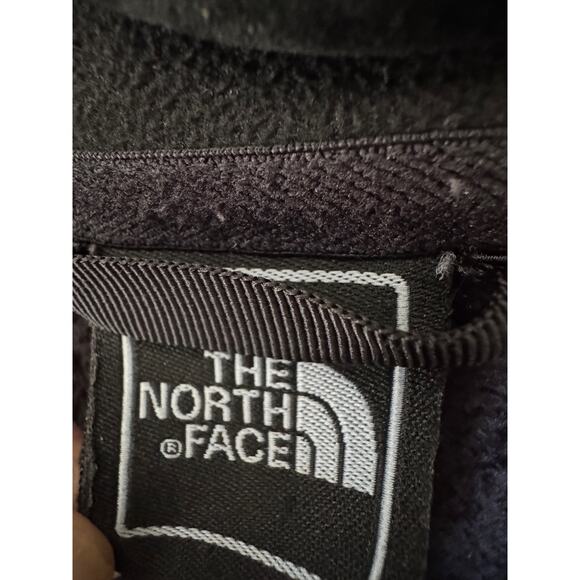The North Face Black Fuzzy Zip Fleece Track Jacket Outdoors Hiking Gorpcore S - Picture 2 of 6